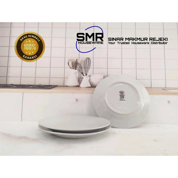 6 Set Piring Kue Keramik Ceper Putih Polos Terlaris