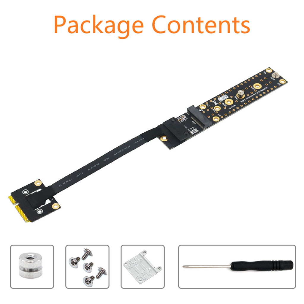 Mini PCIe Male To Key M Female Adapter Mini PCI-E to For NVME NGFF