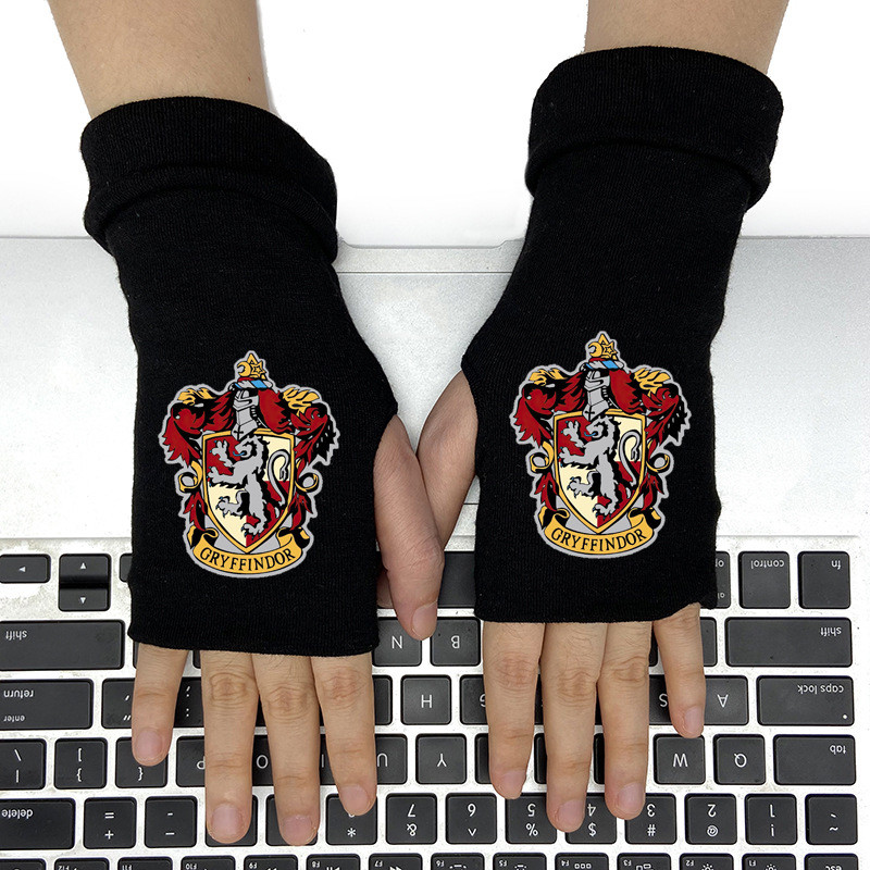 Sale Movie Harri Potter Half Finger Gloves Adult&kids Winter Gloves Men's Women's Four Academy Magic
