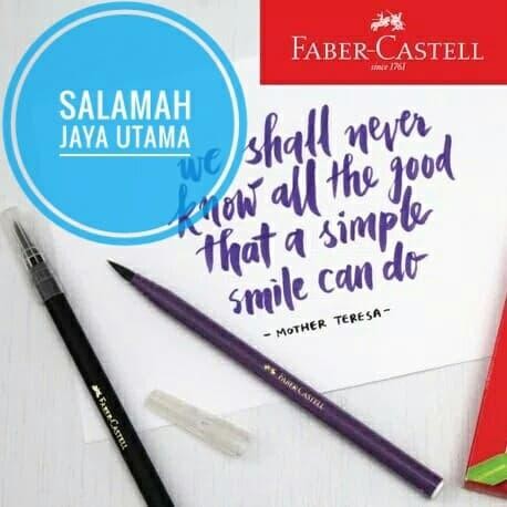 

calligraphy brush pen faber castell 12 warna kode 489