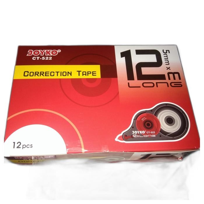

corection tape/tip ex 12 m 1 dus kode 949