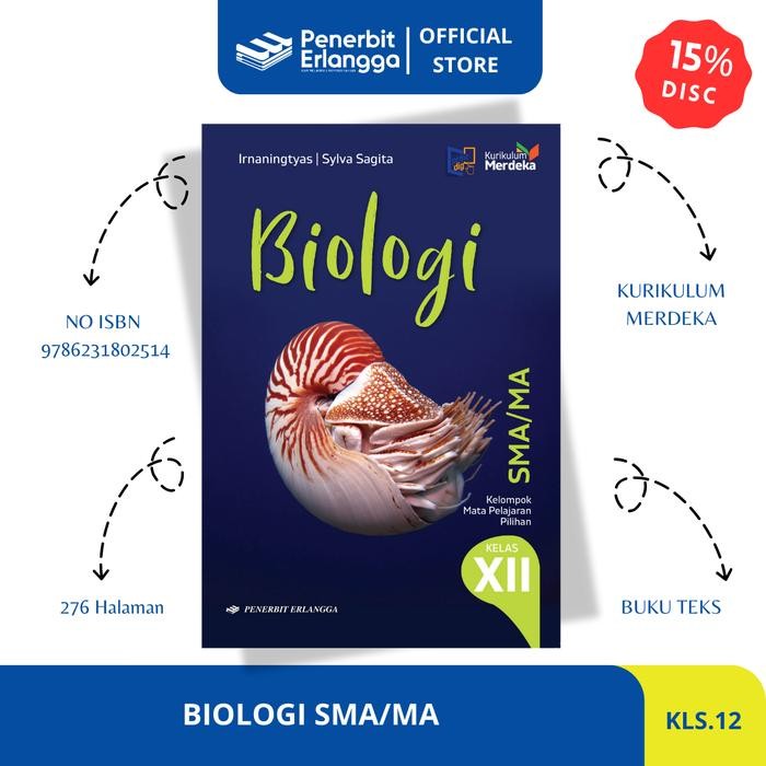 

Ready BIOLOGI SMA/MA KELAS 12 KURIKULUM MERDEKA ERLANGGA