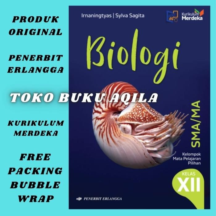 

Ready Buku Biologi Kelas 3 / 12 XII SMA Erlangga Kurikulum Merdeka ORI