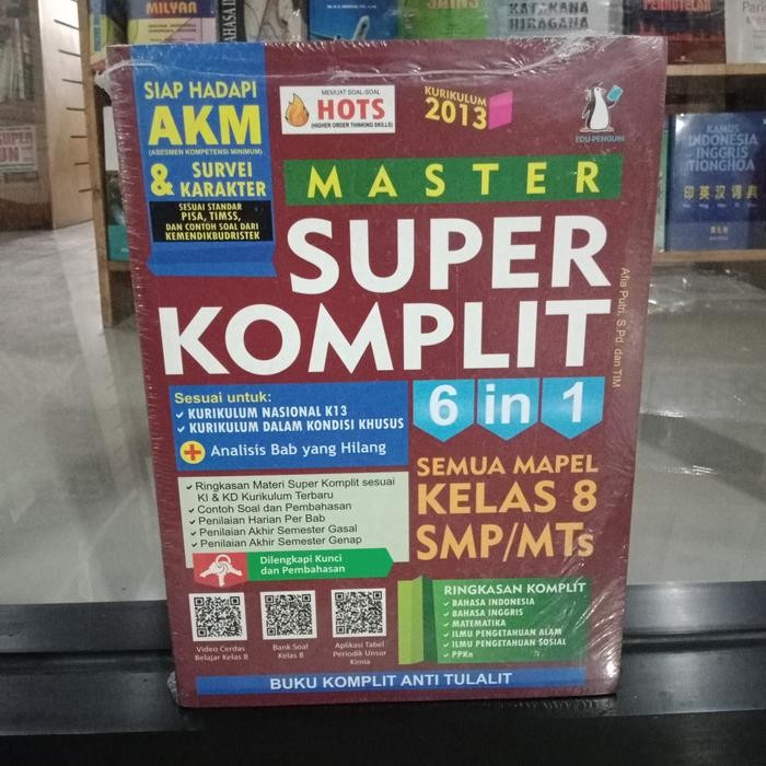 

Ready Original MASTER SUPER KOMPLIT 6 in 1 SEMUA MAPEL SMP Kelas 8 K13 HOTS