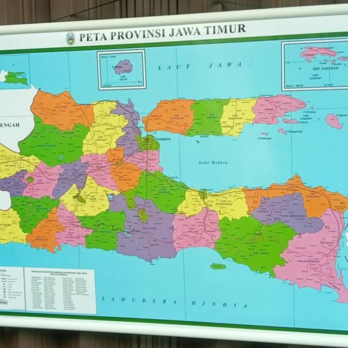 

Ready peta provinsi jawa timur peta dinding