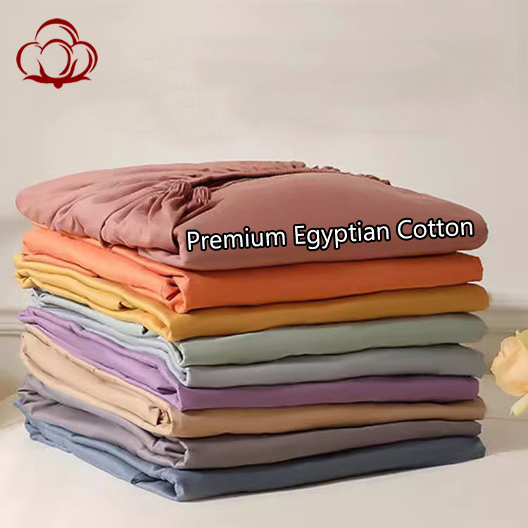 Egyptian Cotton Bed Fitted Sheet Ultra Soft Comfortable Mattress Cover 800TC Fit Sheets for Single