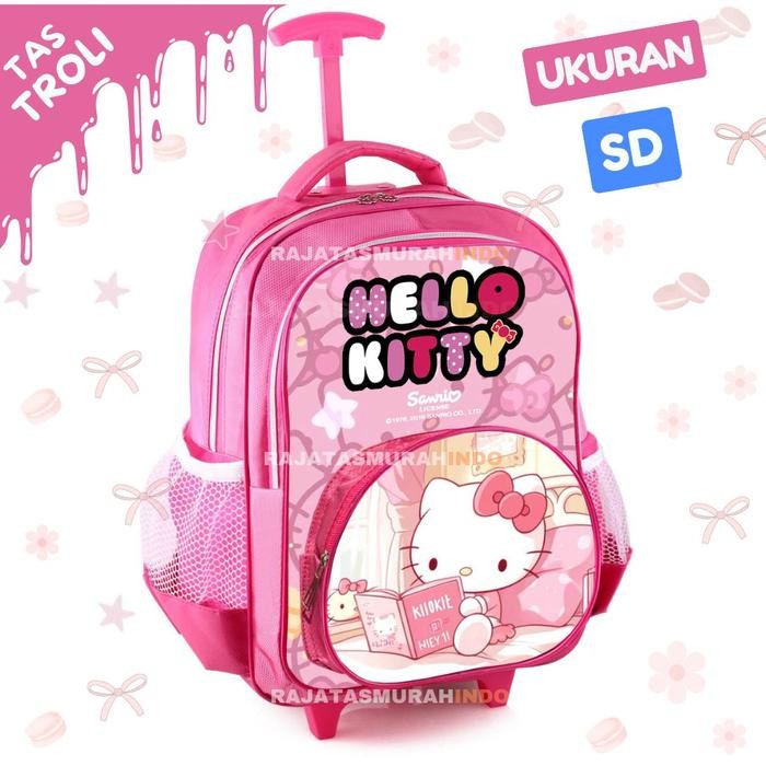 TERBARU.. RTM - TAS TROLLEY BOBA /LOL / KITTY / BUMBBLE BEE TROLI ANAK UKURAN BIG - RASNEL BOBA