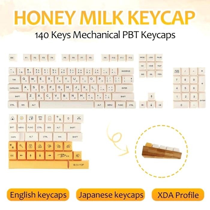 [Expert] Keycaps XDA Honey Milk