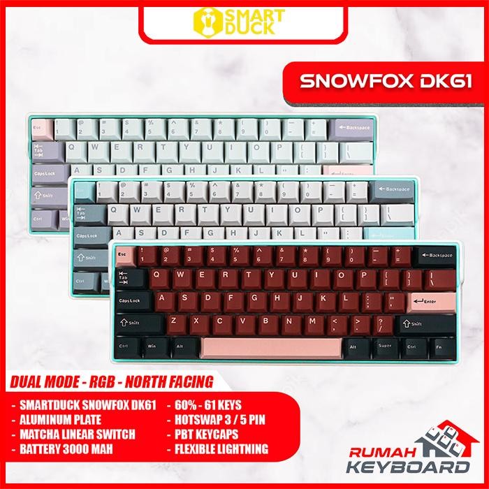 [Expert] MECHANICAL KEYBOARD - SMARTDUCK DK61 - RGB - HOTSWAP - 2 MODE