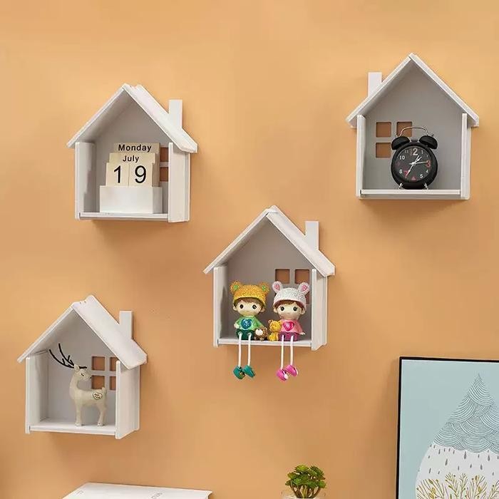 

rak tempel dinding Home rak buku hiasan dekorasi dinding minimalis