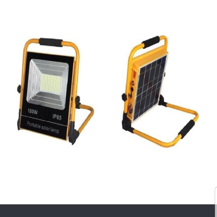 TERLARIS Lampu Sorot LED Portable 100watt Lampu Tembak Emergency 100watt