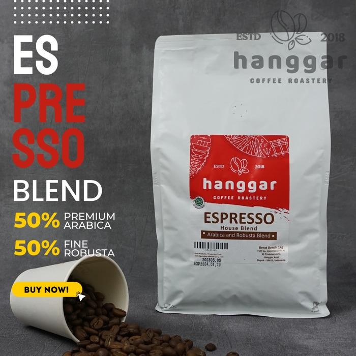 

HANGGAR ESPRESSO HOUSE BLEND 1KG ROASTED COFFEE - BIJI KOPI ESPRESSO