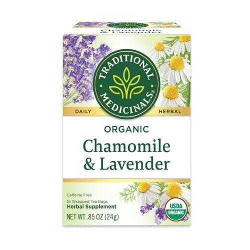 

TRADITIONAL MEDICINALS ORGANIC CHAMOMILE CAFFEINE FREE 16 TEABAGS
