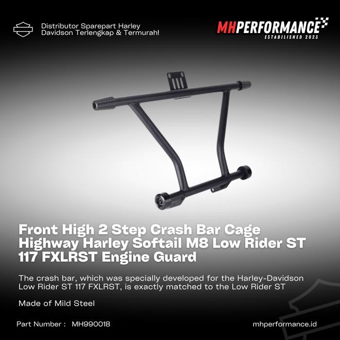 

Terlaris Front High 2 Step Crash Bar Cage Highway Harley Softail M8 Low Rider St 117 Fxlrst Engine