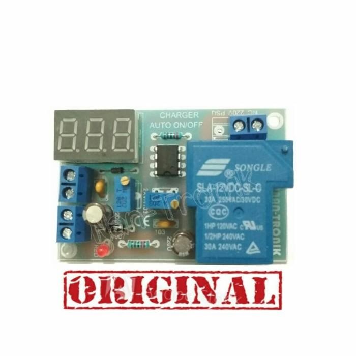 (Expert) Kit Cas Aki / Modul Charger Aki 12V Otomatis ON OFF & Voltmeter