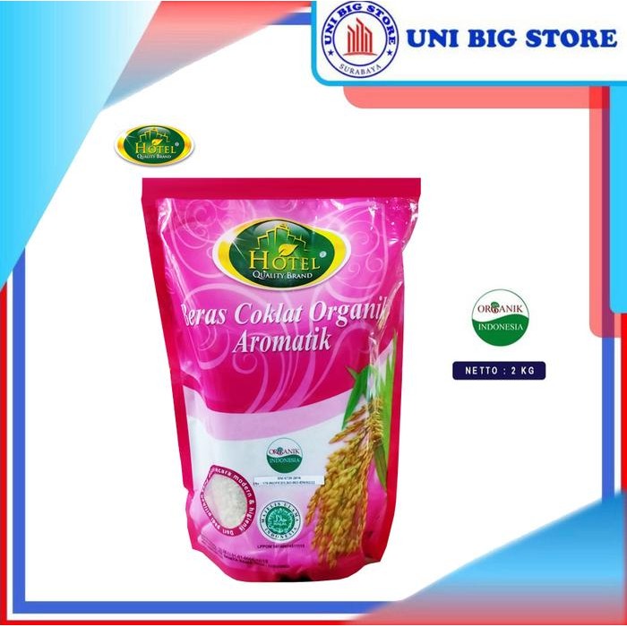 

FREShBgt- HOTEL Beras Pandan Wangi Coklat Organic 2 kg Brown Rice Healthy Food