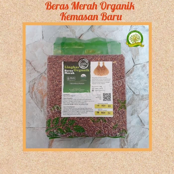 

FREShBgt- Beras Merah Organik 1 kg Lingkar Organik