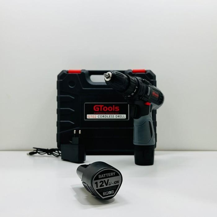 [Allthebest] promo Bor cordless 12v GTOOLS EROPA GT02 mesin bor baterai drill