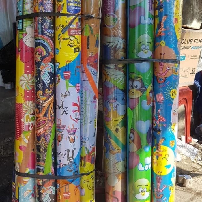 tikar gulung plastik / karpet lantai motif / lipat murah 120 x 170 cm