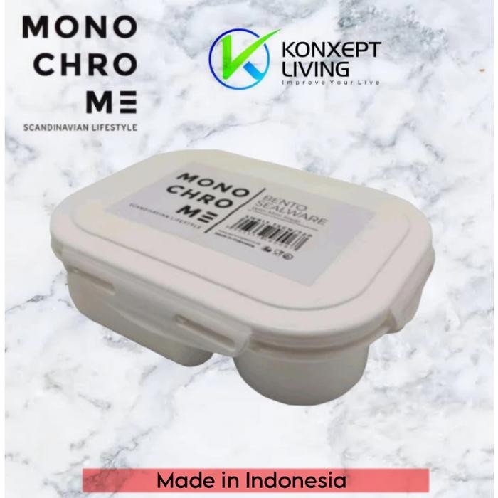 Technoplast Monochrome Bento Sealware Kotak Bekal Makan Lunch Box