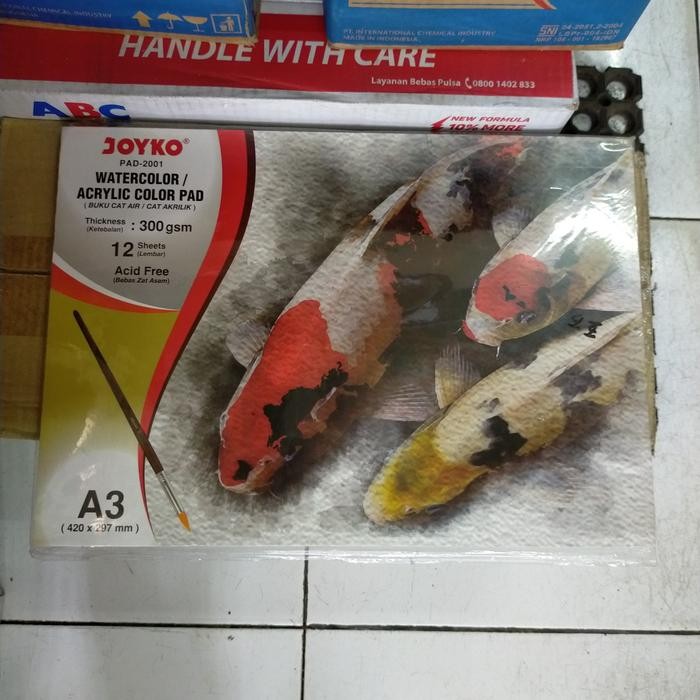 

buku cat air/cat akrilik A3/A4