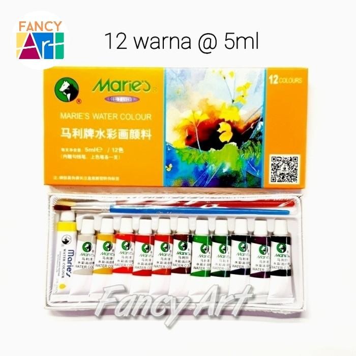 

MWater Colour 5ml set 12 warna cat air