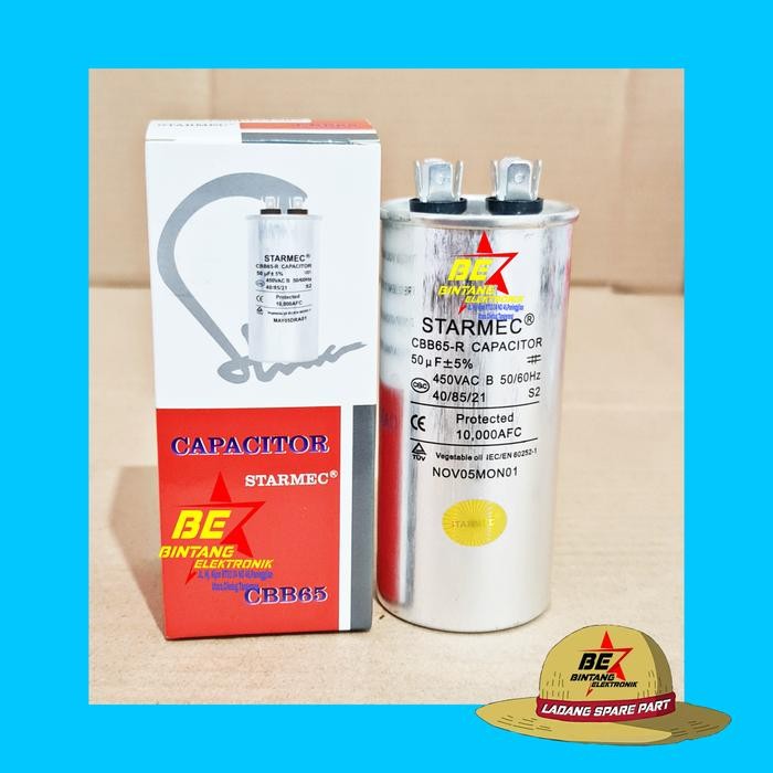Klem Kapasitor Ac 50 Uf Smc Micro Capasitor Ac 50Uf 450 Volt Mikro Farad