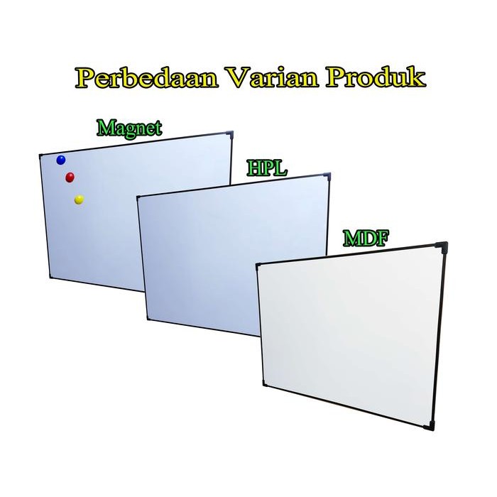 

Papan Tulis 60 x 80 cm Whiteboard