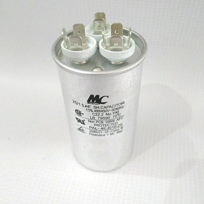 Capasitor Capasitor Mc 25 Uf + 1,5 Uf Kapasitor Mc 25 Uf + 1,5 Uf
