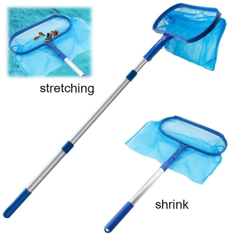 Swimming Pool Leaf Rake Cleaning Nets Spa Rubbish Skimmer Pool Net Telescopic Pond Cleaning Net