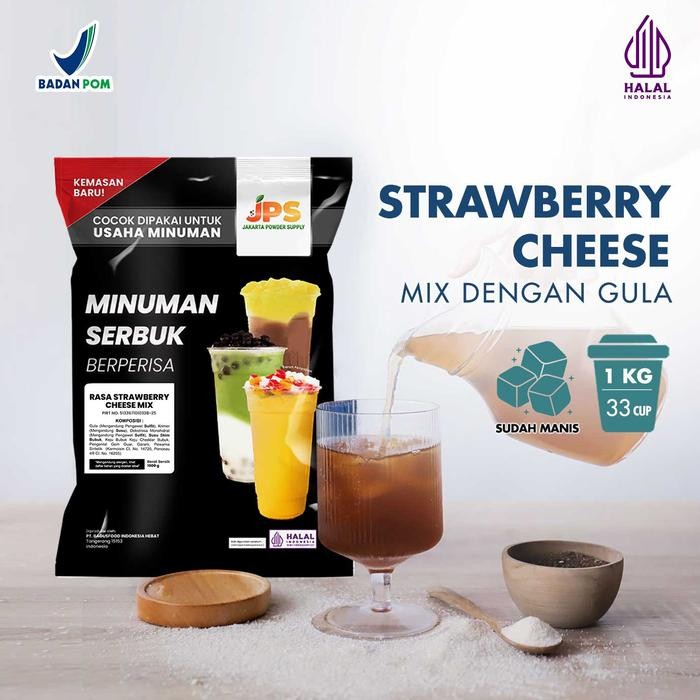 

Bubuk Minuman Strawberry Cheese Mix Powder Instan Jps Gula