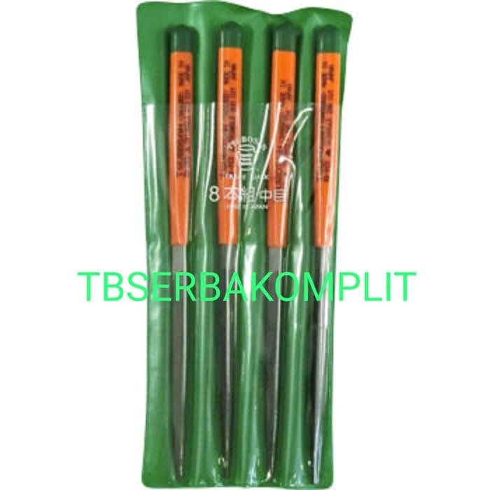 Tsubosan Kikir Besi Segitiga 9 Mm Sa00502 Japan Triangle Files 2 Cuts