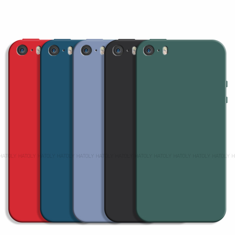 For Iphone 5S Case For Iphone 5S 5 Se 2016 Cover Original Shockproof Liquid Silicone Protective