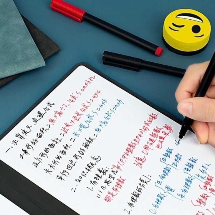 

Papan Tulis Portable A5 Whiteboard Notebook PU Leather with Pen
