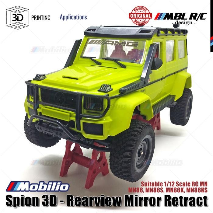 Spare Part Spion 3D - Rearview Retract Latest G63 Mirror Model for 1/12 Scale RC MN MN86 MN86S MN86K