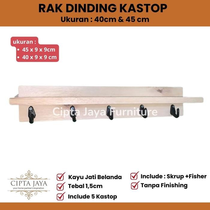 

Kap Baju/Kap/Rak Dinding Rak Tempel Tempat Gantungan Kunci Buku Baju Seaguna