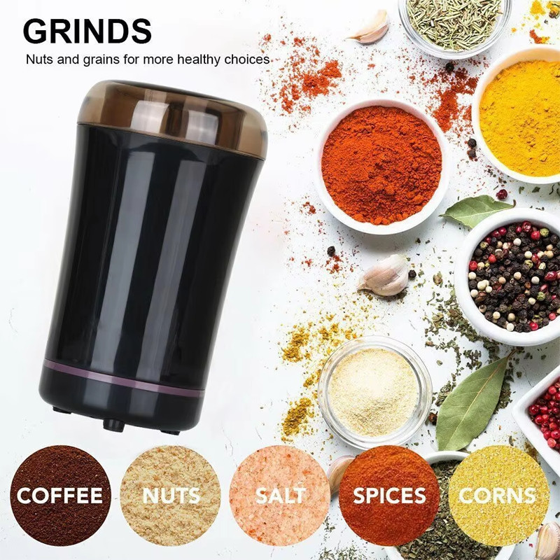 Small Electric Grain Grinder Stainless Steel Coffee Beans Nuts Grains Grinder Mill Herbs Herbs Salt