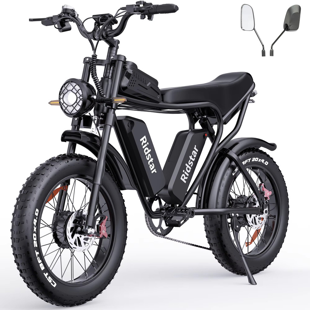 Electric Bicycle Q20 2000W Powerful Motor 52V40Ah Dual Battery Electric bike 20inch Fat Tire adult
