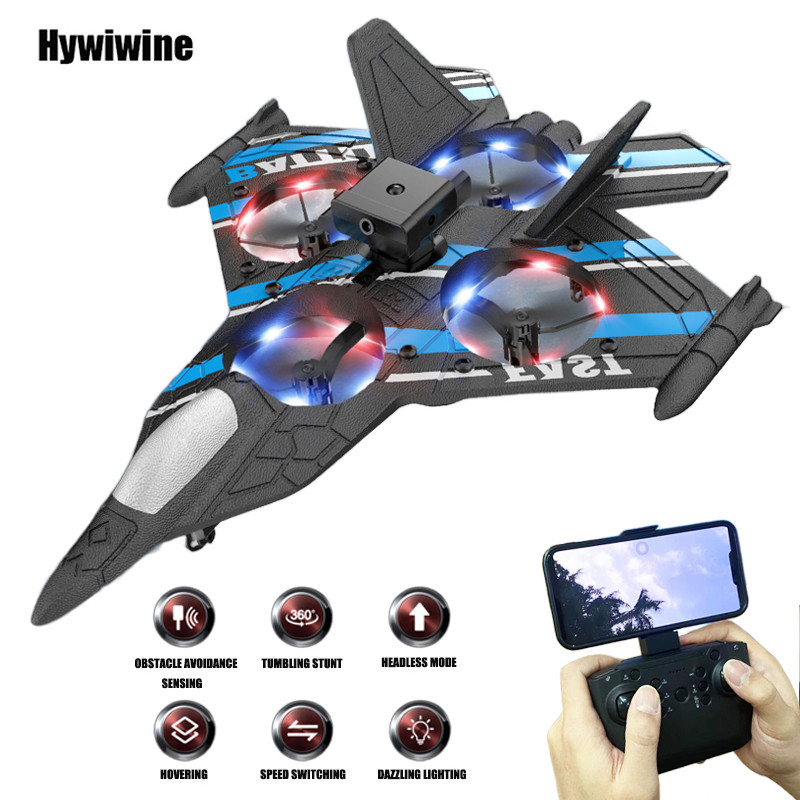 Camera Rc Aircraft Obstacle Avoidance Fighter 2.4G Airplane Foam Plane Remote Control Helicopter Toy