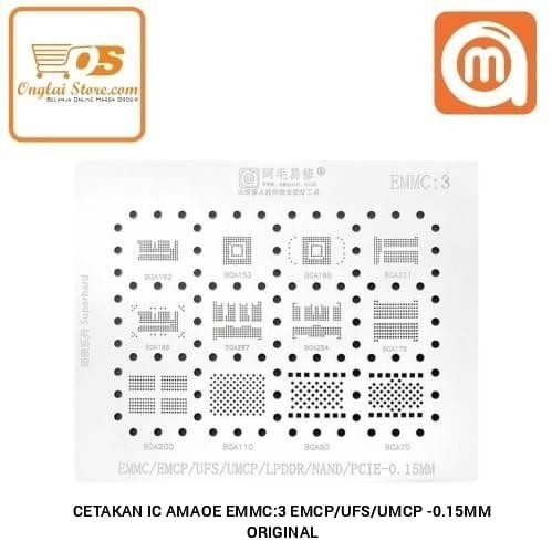 Module Cetakan Ic Amaoe Emmc:3 Emcp/Ufs/Lpddr -0.15Mm Original - 78004