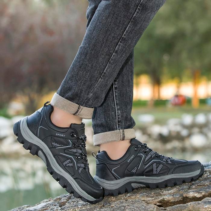 (Allthebest) Leedoo Sepatu Hiking Anti Air Sepatu Olahraga Sepatu Gunung MH208