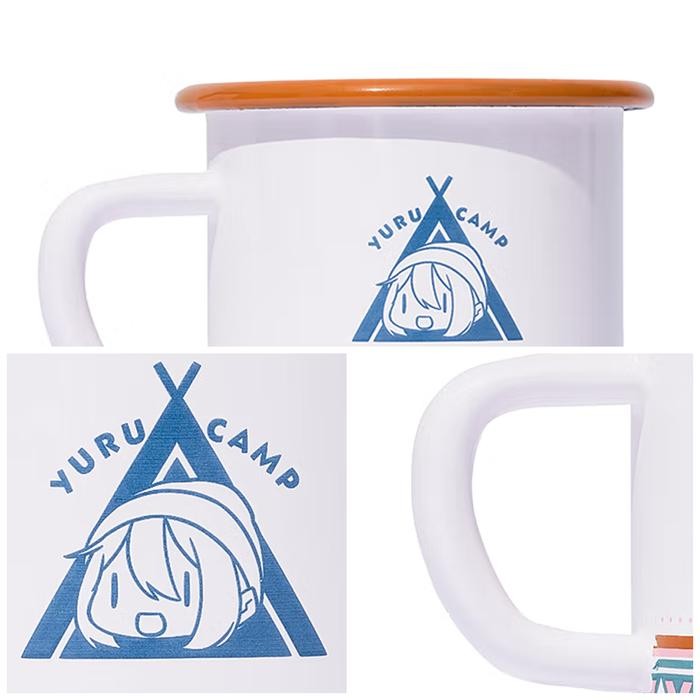 (Allthebest) Gelas Camping Enamel Mobi Garden NX21666082 Yuru Camp Enamel Mug