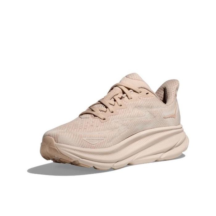 Hoka Clifton 9 Wide Womens Road Running Shoes - Vanilla / Astral