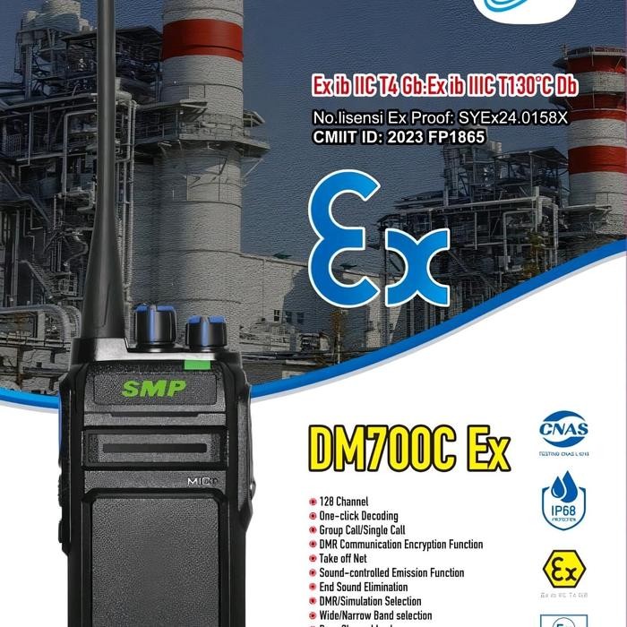 Diskon Ht Smp Dm700Ex Gas Proof Explosion Proof Walkie Talkie