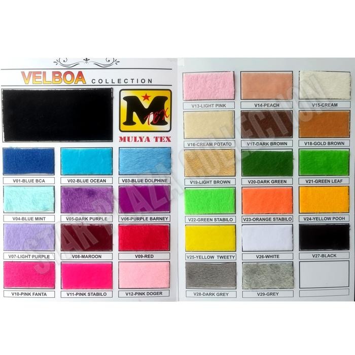 Kain Velboa / Bahan Bulu Boneka Halus Lembut (Bantal, Selimut, Sofa) *