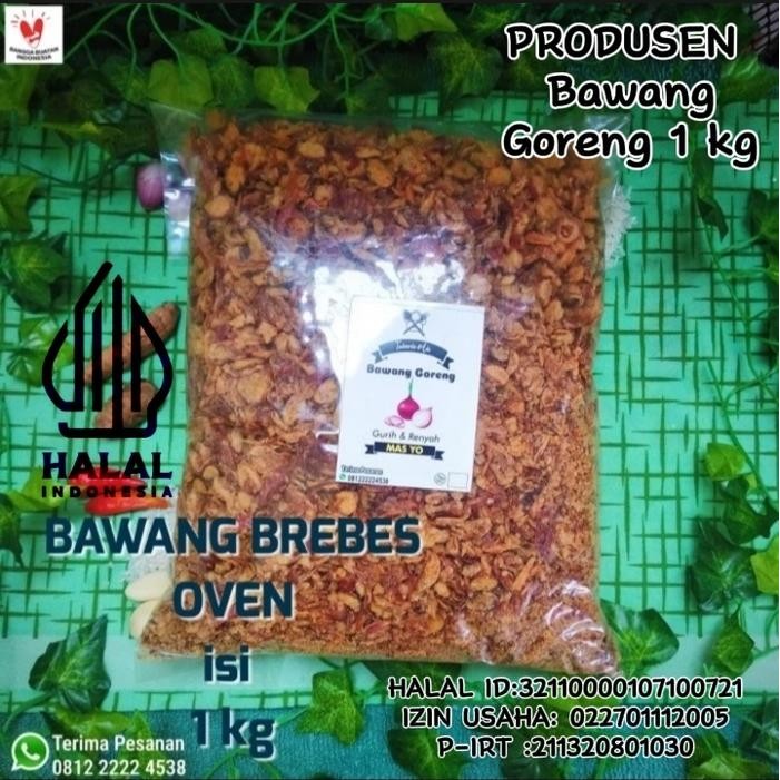 

Bawang goreng GRADE D brebes 1 kg lapis teppung New