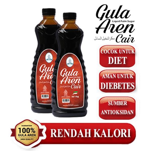 

New Gula Aren Palm Sugar Cair Asli Murni Grade A 1kg Pondok Aren Bpom Ori