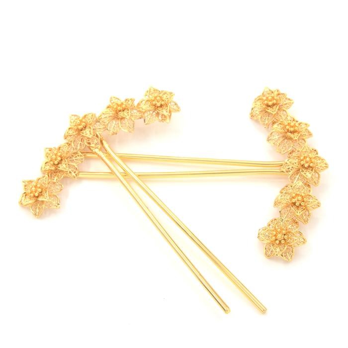 Tusuk Konde Kendari Lapis Emas / Aksesoris Rambut TK2