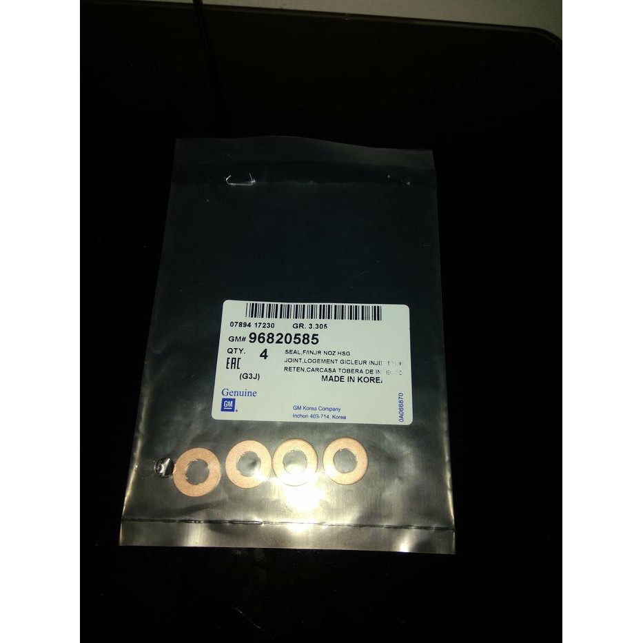 Oring Injector Chevrolet Captiva Diesel