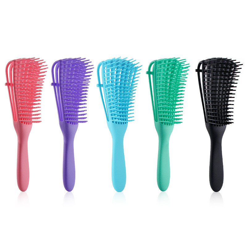 1 Piece Comb Exfoliating Brush Scalp Massage Hair Brush Exfoliating Brush Curly Hair Thick Hair
